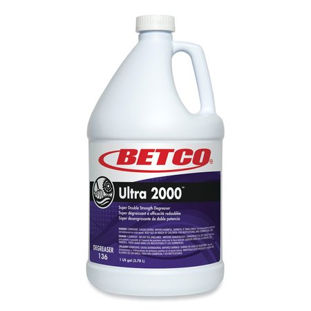BETCO Ultra 2000 Degreaser, Cherry Almond Scent, 1 gal Bottle, 4PK 1360400
